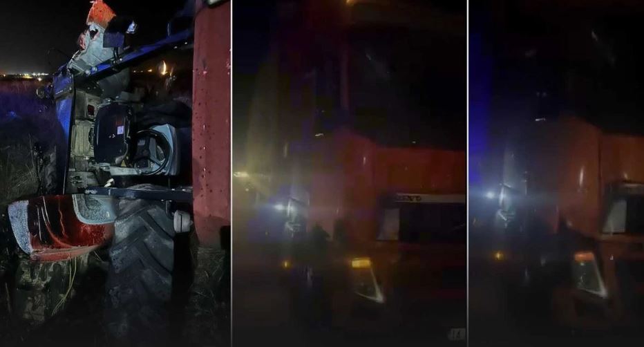 Diyarbakır'da Tir, Traktöre Çarptı Anne Oğul Ağır Yaralandı