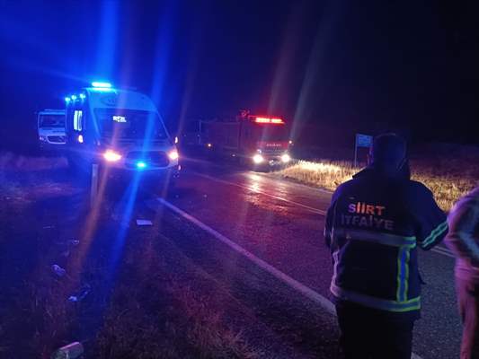 Siirt'te Işçi Servisi Devrildi 17 Yaralı 1