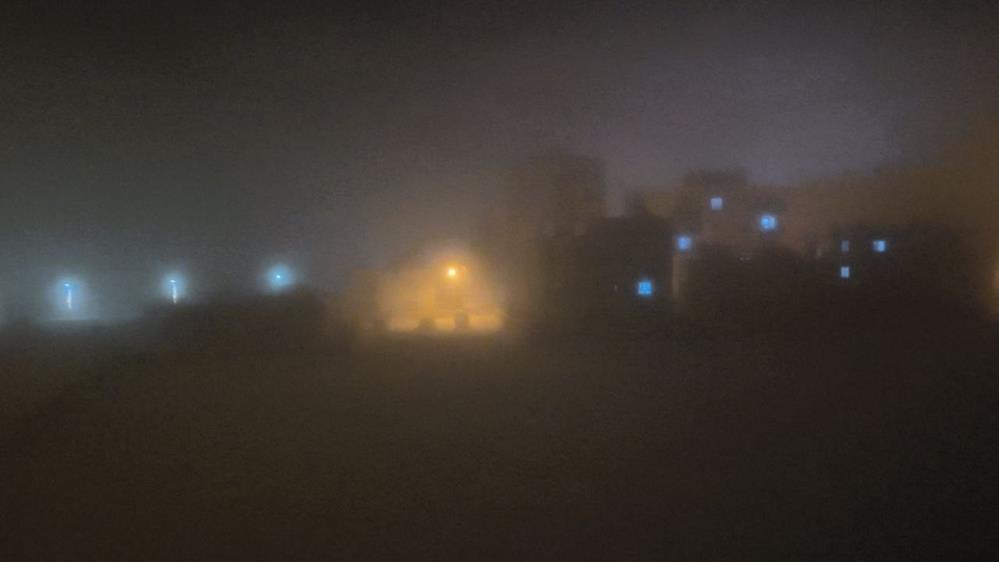 Batman'da Yoğun Sis... Görüş Mesafesi 5 Metreye Düştü 1