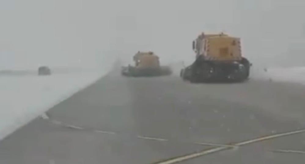 Gaziantep’te Yoğun Kar Yağışı Uçuşları Durdurdu 1