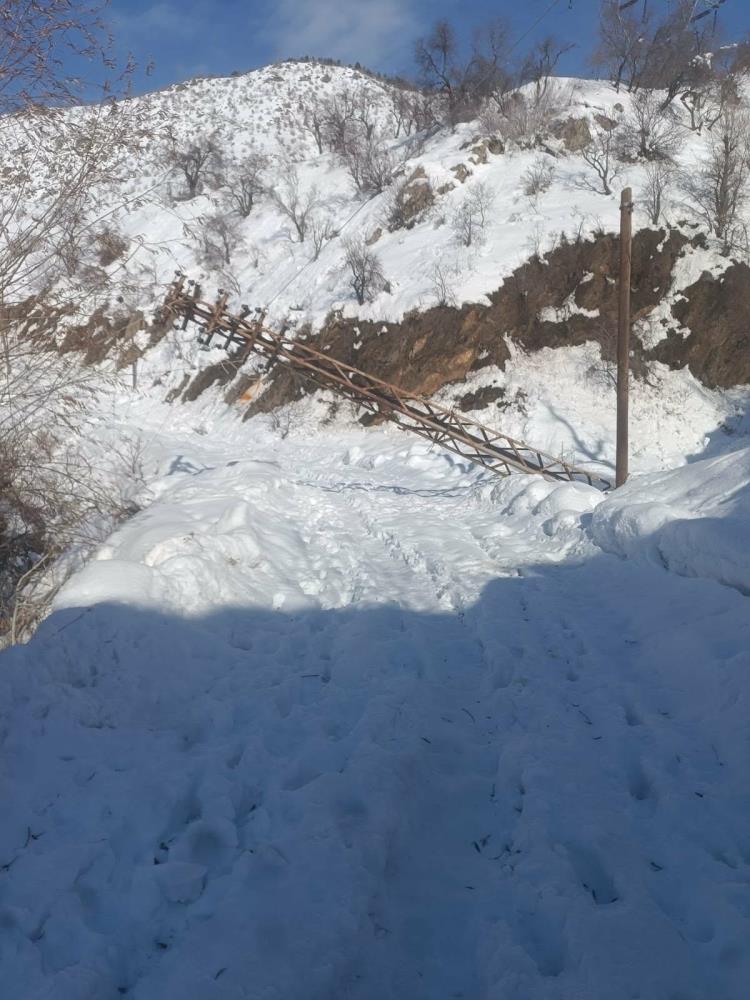 Diyarbakır'da Kar Kalınlığı 3 Metreyi Buldu 300 Elektrik Direği Devrildi 3