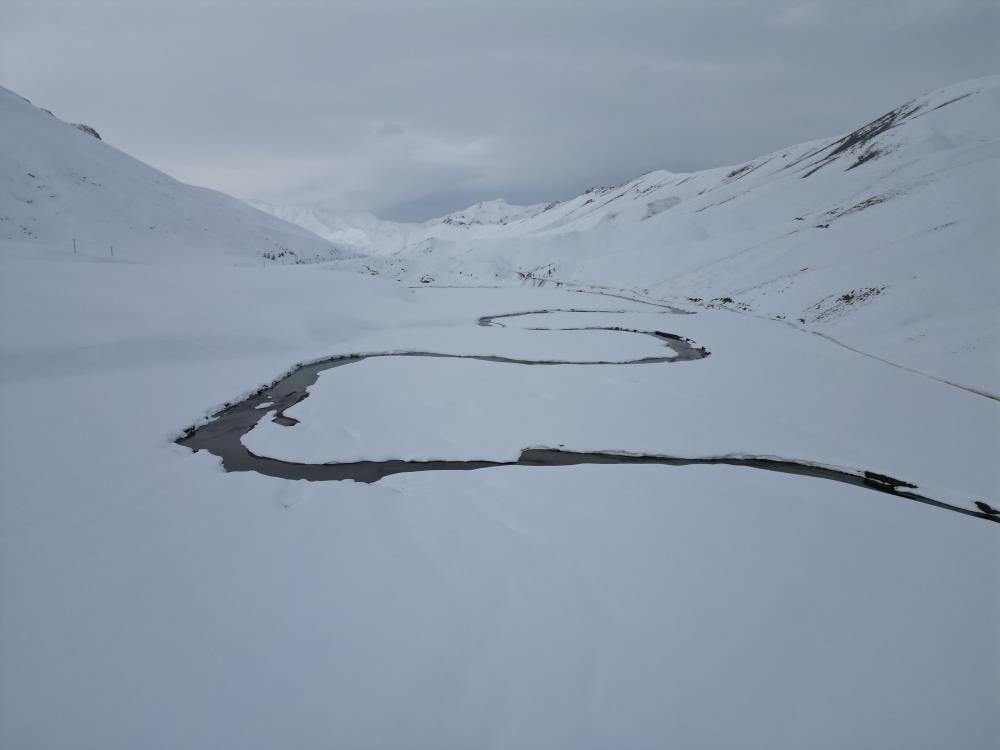 Faraşin'de Buz Tutan Dev Menderesler Çözüldü 1