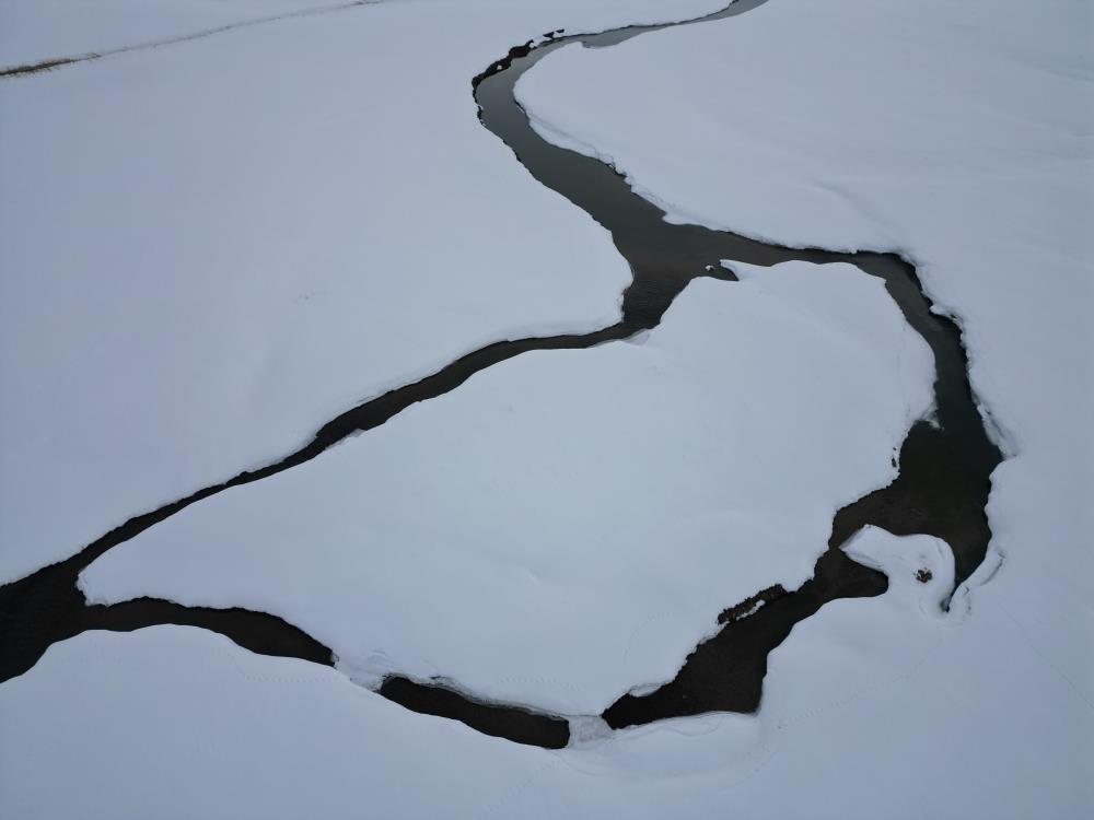 Faraşin'de Buz Tutan Dev Menderesler Çözüldü 3