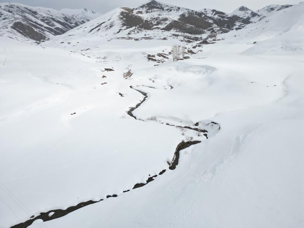 Faraşin'de Buz Tutan Dev Menderesler Çözüldü 5