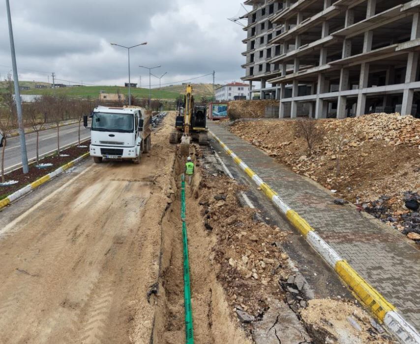 Mardin'in Mahallesinde Atık Su Hattı Çalışması Tamamlandı 1