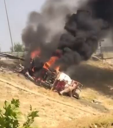 Diyarbakır'da Beton Mikseri Alev Aldı Vatandaşlar Imdata Yetişti-1
