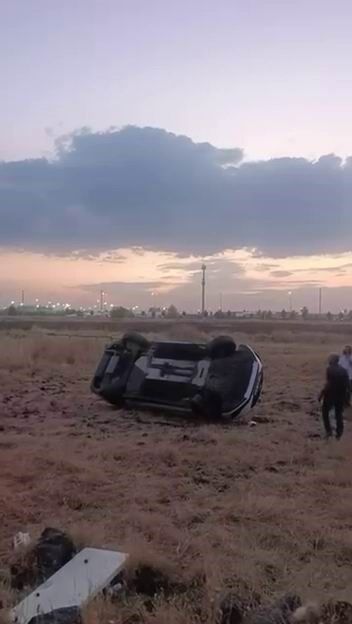 Diyarbakır'da Otomobil Takla Atıp Ters Döndü 1 Yaralı