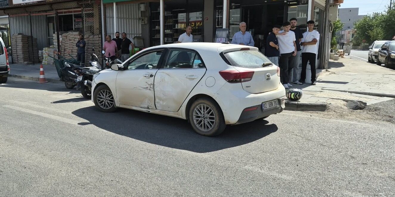 Adıyaman'da motosiklet ile otomobil çarpıştı: 1 yaralı