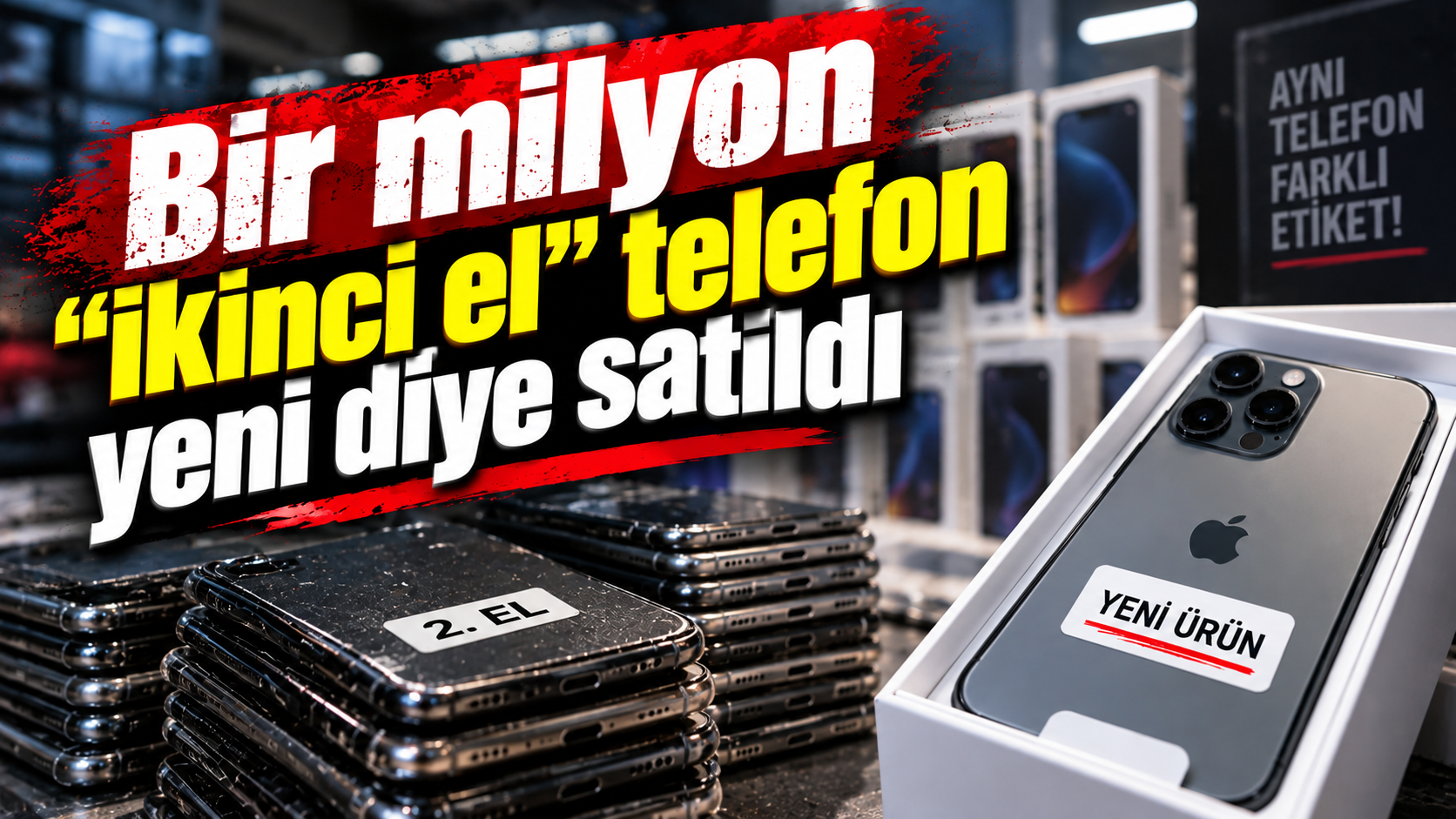 Bir milyon ikinci el telefonu yeni diye sattılar: 7 gözaltı