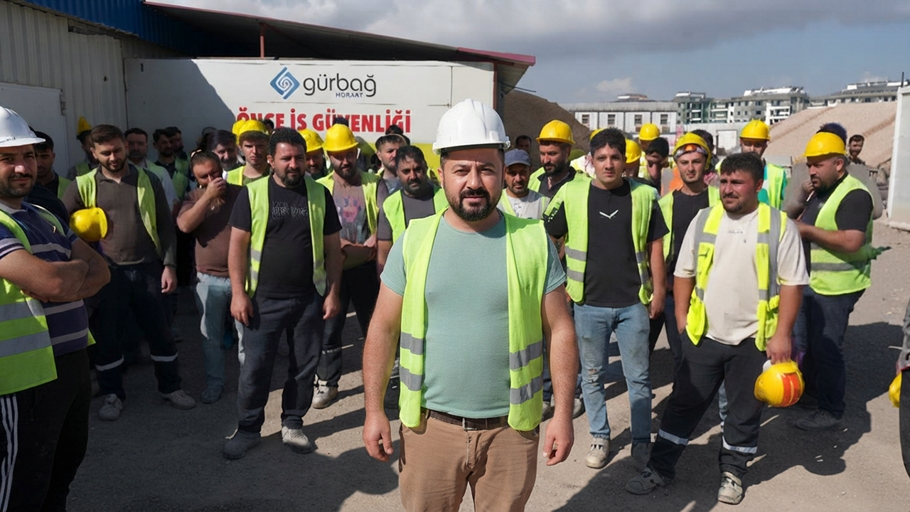 Şehir Hastanesi şantiyesinde işçiler eylem başlattı