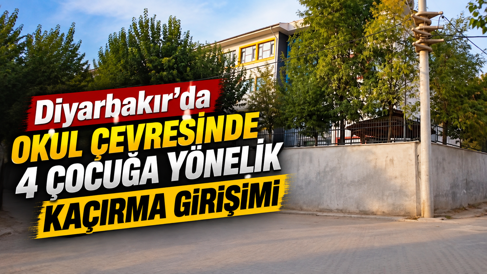 Diyarbakır'da okul çevresinde çocuklara yönelik kaçırma girişimi iddiası