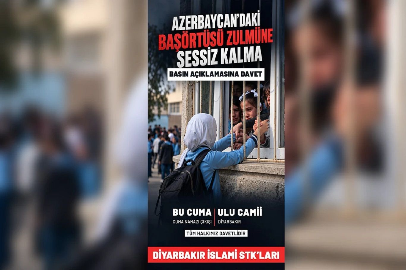 Azerbaycan'daki başörtüsü yasağına karşı kitlesel basın açıklaması çağrısı