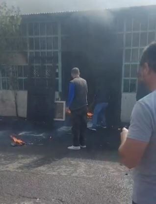 Bingöl'de kaynak yapılırken motosiklet alev aldı