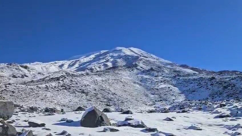 Diyarbakırlı Dağcı Ağrı Dağı'nda Fırtınaya Yakalandı (2)