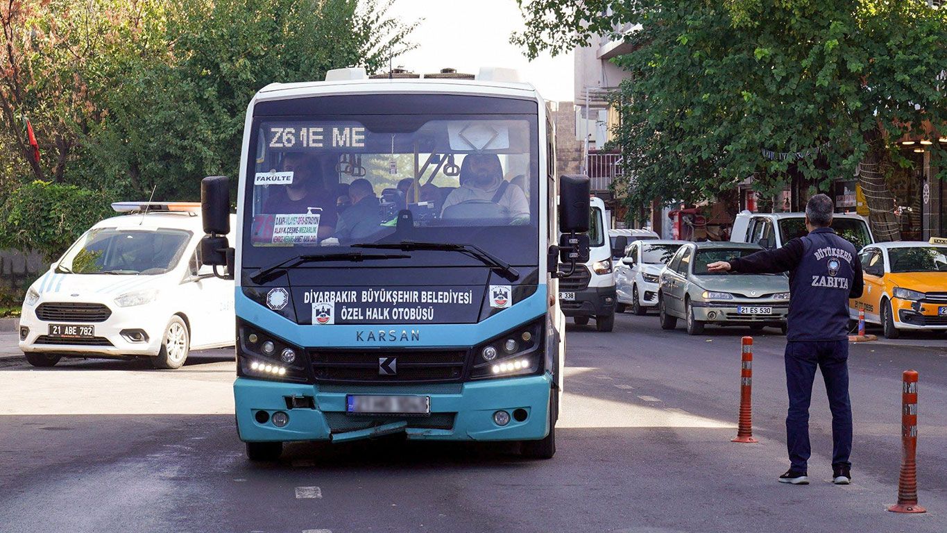 Diyarbakır'da 25 özel halk otobüsüne cezai işlem