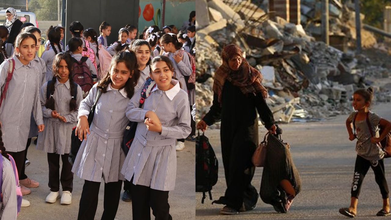 İşgal saldırıları Gazze'yi ikinci yıl eğitimden mahrum bırakırken Batı Şeria'da eğitim başladı