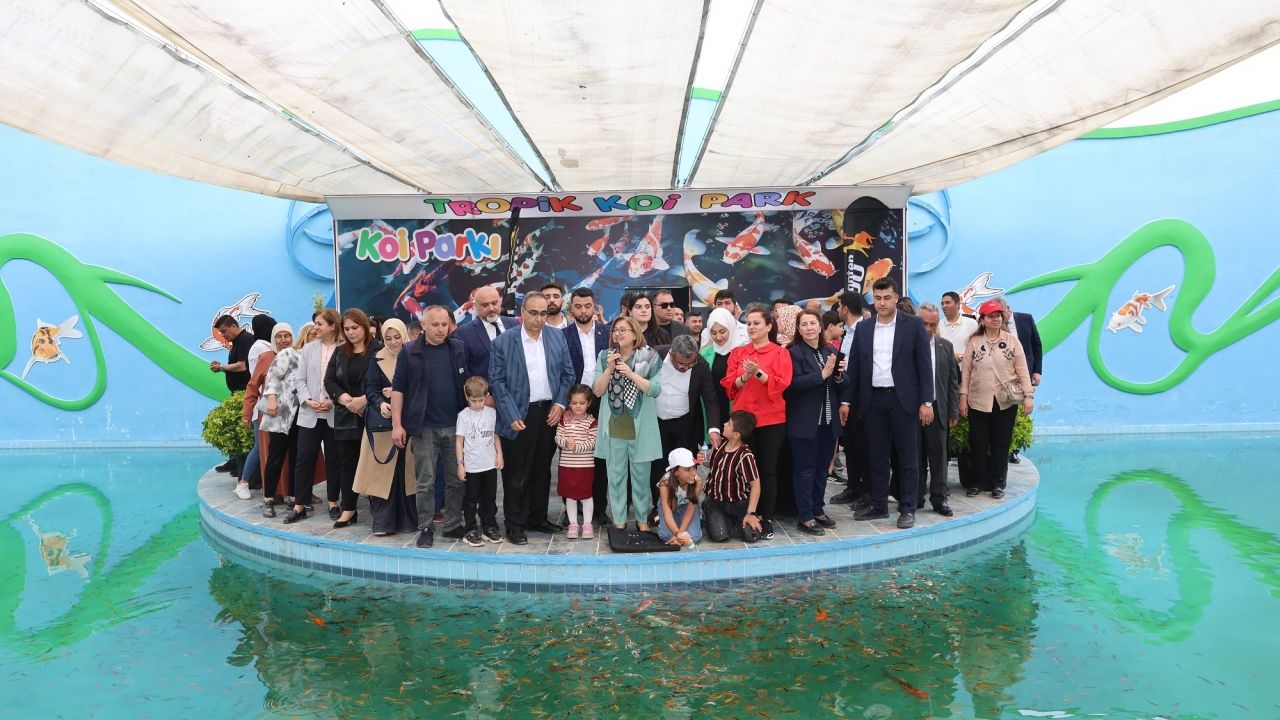 Gaziantep'te Tropikal Koi Parkı açıldı