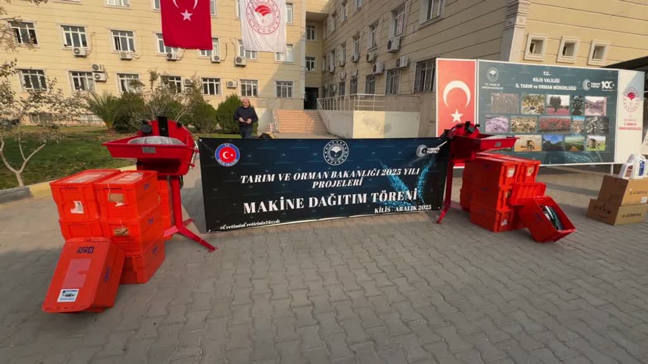 Kilis'te çiftçilere makine ve ekipman desteği