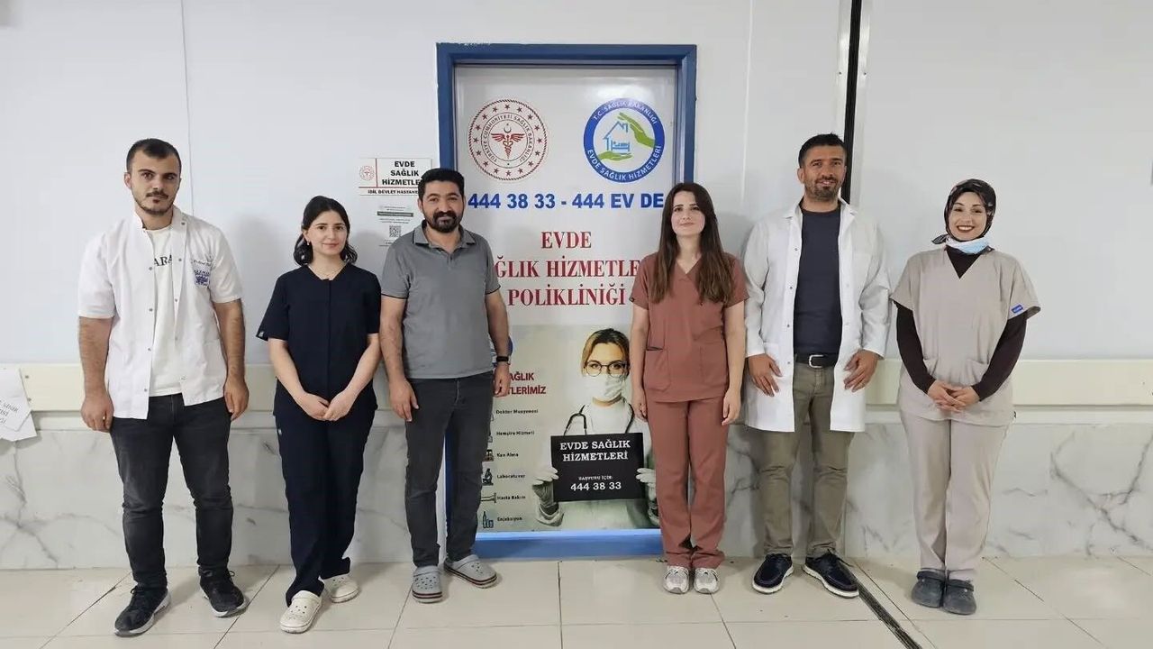 İdil'de yatağa bağımlı hastalara evde sağlık hizmeti