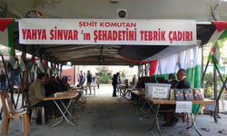 Malatya'da Yahya Sinvar'ın şehadetini tebrik çadırına yoğun ilgi