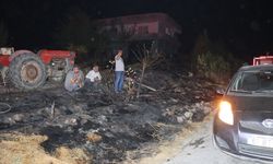 Adıyaman'da çıkan anız yangını evlere sıçramadan söndürüldü