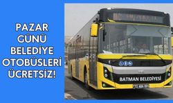 Batman'da pazar günü belediye otobüsleri ücretsiz!