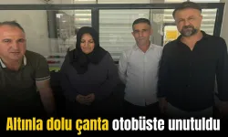 Otobüs şoföründen örnek davranış: Bir çanta altını sahibine teslim etti