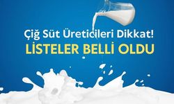 Çiğ süt üreticilerini destekleme ödemeleri listesi belli oldu