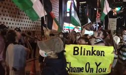 Blinken, Tokyo'da Filistin destekçileri tarafından protesto edildi