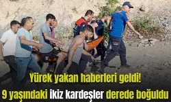 Bingöl'de ikiz kardeşler derede boğuldu