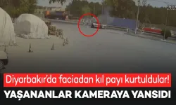 Diyarbakır'da alev alan otomobilden son anda kurtuldular