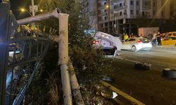 Diyarbakır'da makas atan sürücü kaza geçirdi