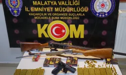 Malatya'da silah ve mühimmat ele geçirildi