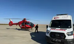 2 hasta ambulans uçak ve helikopterle Ankara'ya nakledildi