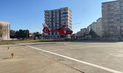 Kulp'ta ambulans helikopter lösemi hastası için havalandı