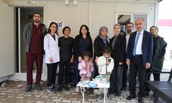 Adıyaman'da afetzedelere ağız ve diş sağlığı taraması yapıldı