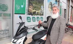 Batmanlı hayırsever, motosikletini Gazze'ye bağışladı