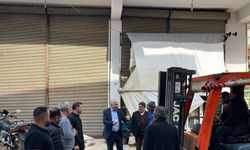 Çermik'te kilitli parke taşı döşeme çalışması yapılıyor