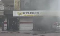 Diyarbakır’da kırtasiye dükkanında büyük yangın