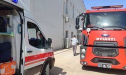 Pamuk fabrikasında çıkan yangında 2 işçi dumandan etkilendi