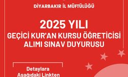 Geçici Kur'an Kursu Öğreticisi Alımı yapılacak