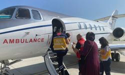 2 yaşındaki hasta uçak ambulansla sevk edildi