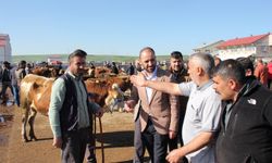 HÜDA PAR Ağrı İl Başkanı Yılmaz, kurban piyasasını yerinde inceledi