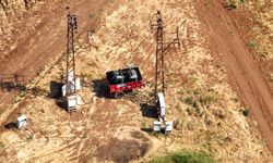 Drone ile ortaya çıktı: Traktörle taşınan kaçak enerji sistemi