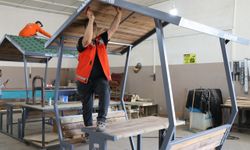 Haliliye'de park mobilyalarında tasarruflu üretim modeli