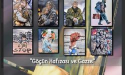 Mardin'de "Göçün Hafızası ve Gazze" konulu resim sergisi açıldı