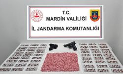 Mardin’de uyuşturucu operasyonu: Binlerce hap ve ruhsatsız silah ele geçirildi