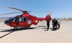 Şırnak'ta bir hasta ambulans helikopterle Şanlıurfa'ya sevk edildi