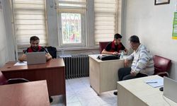 Şanlıurfa'da tarım sayımı için kurulan büroda çalışmalar devam ediyor