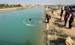 Şanlıurfa'da akıntıya kapılan kişiyi arama çalışması sürüyor